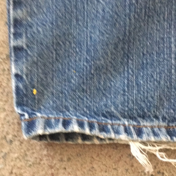 LEVI STRAUSS Distressed Denim Blue Jeans Size 34 x 34 - Picture 9 of 11